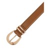INSPIRE CHIC Gender Neutral Gold Buckle Pure 1.1" Width Faux Leather Waistband Belts 1Pc - 2 of 4