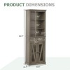 Tall Narrow Bathroom Storage Cabinet, Freestanding Thin Bathroom Cabinet for Small Spaces, Modern Bathroom Storage Cabinets with Shelves and Drawer - 2 of 4