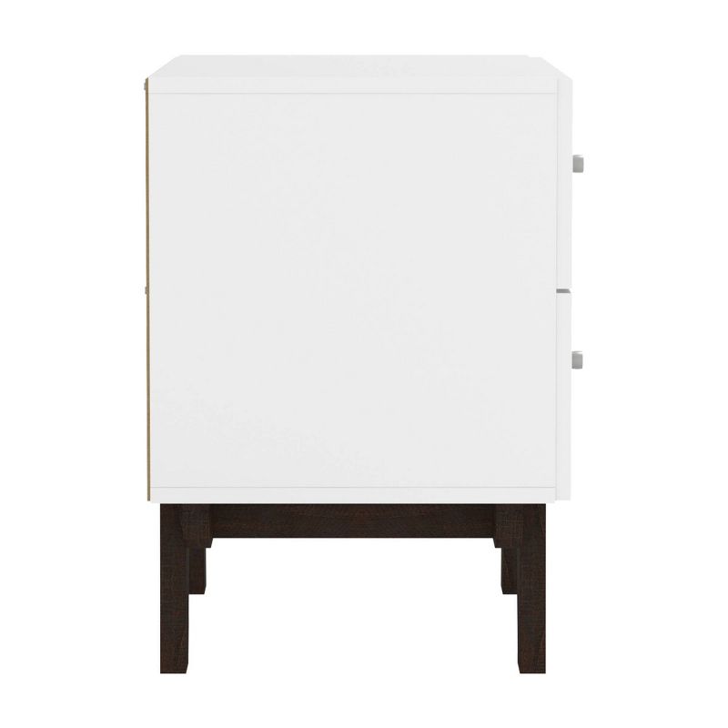 Kincaid Wood 2 Drawer Nightstand Matte White - Hillsdale Furniture, 5 of 12