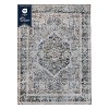 Delara Machine Washable Area Rug, Soft & Durable, Non-Slip Rug for High Traffic Areas, Soft Gray Blue - 3 of 4