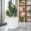 Wooakway Outdoor/Indoor/Decor/Garden Large Tall Metal Planter Pots Planter Boxes Cachepots Nursery Pots - 4 of 4