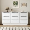 TiramisuBest White 8-Drawer Dresser,47.2'' Wide Wooden Chest with Large Capacity Storage for Bedroom, Living Room & Entryway - 4 of 4