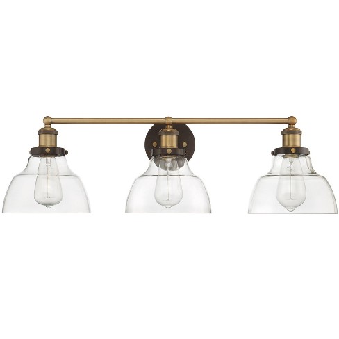 Ksana Vanity Modern Bathroom Lighting In Antique Brass Metal