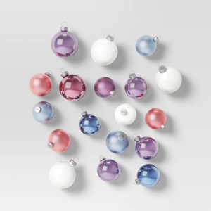 42pc Round Glass Christmas Tree Ornament Set - Wondershop™ - 1 of 3