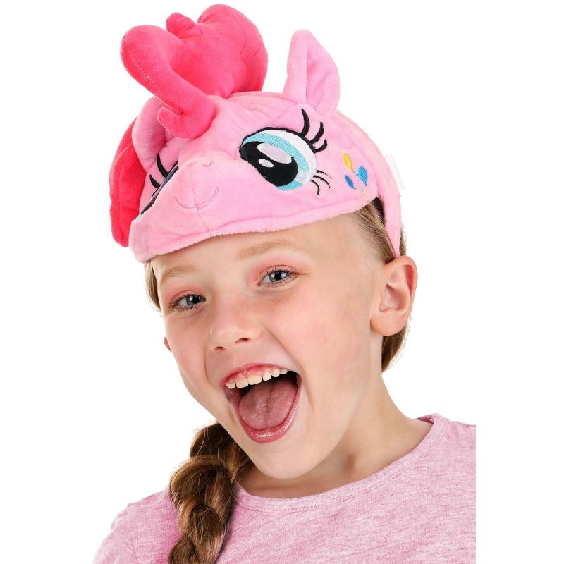 HalloweenCostumes.com One Size Fits Most  Girl  My Little Pony Pinkie Pie Face Headband Accessory, Black/Pink/Pink, 1 of 6