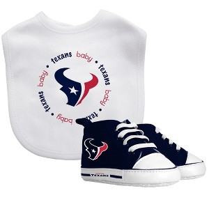 Baby Fanatic 2 Piece Bid and Shoes - NFL Houston Texans - White Unisex Infant Apparel - 1 of 3