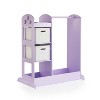 Guidecraft See and Store Dress Up Center: Kids' Pretend Play Clothes and Costume Armoire with Clothing Rack Storage and Mirror - 2 of 4