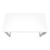 Vynxaria Modern 48" Adjustable Standing Computer Desk White Laminate Grey Metal Frame for Home Office Laptop Work - 2 of 4