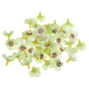 Unique Bargains Silk Realistic Handmade Decorative Artificial Daisy Flower Heads 50 Pcs - 1 of 4