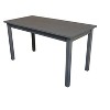 HomeRoots 60" Gray Solid Wood Dining Table - 4 of 4