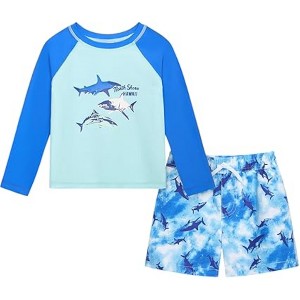 OSHKOSH B'GOSH Toddlers Boys' 2-Piece Rashguard and Swim Trunks Sets - 1 of 4