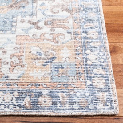 Restoration Vintage RVT702 Hand Loomed Area Rug - Ivory/Light Blue - 6'x6' - Safavieh.