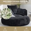 TiramisuBest Lazy Sofa Durable Comfort Lounger High Back Bean Bag Chair With 3 Pillows - 3 of 4