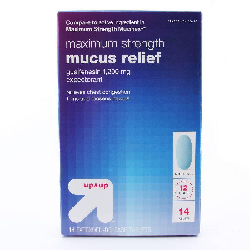 Maximum Strength Mucus Relief Tablets - up & up™, 1 of 5
