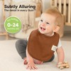 KeaBabies 8pk Organic Quin Baby Bibs for Drooling and Teething Toddler Boys, Cotton Drool Bibs for Newborn Baby Girls - 4 of 4