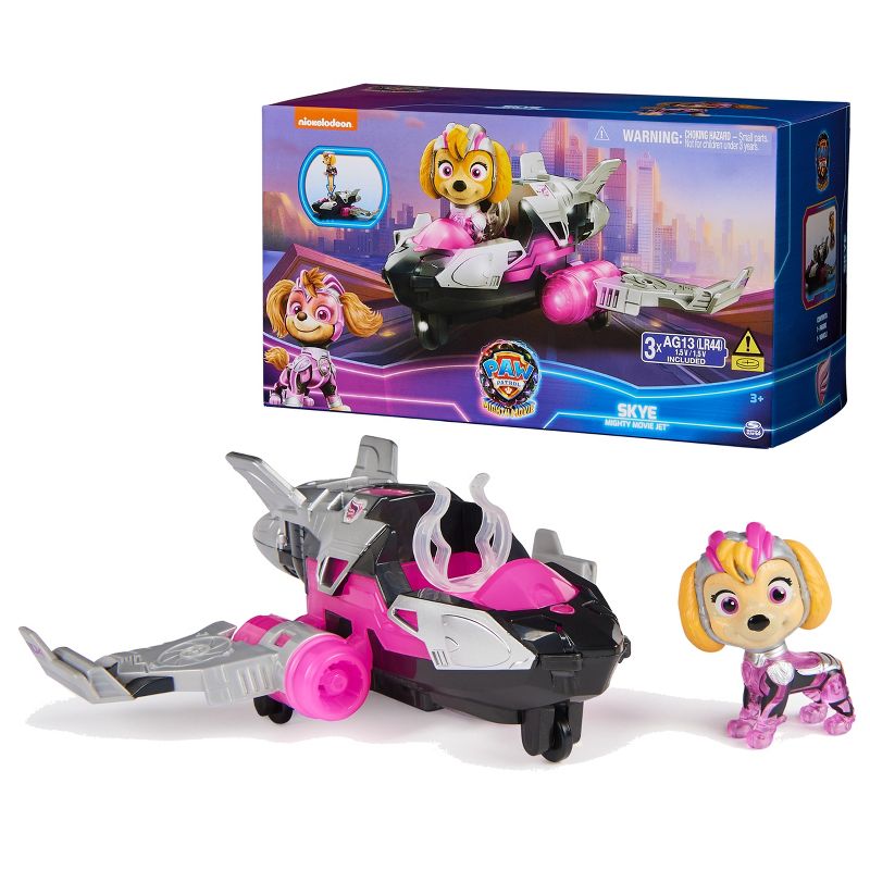 PAW Patrol: The Mighty Movie, Airplane Toy with Skye Mighty Pups Action Figure, Lights and Sounds, Kids Toys for Boys & Girls 3+, 1 of 9