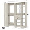 Besiost 71-In Corner Closet System Set with Wood Drawers, Freestanding Closet Organizer with - 4 of 4