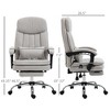 Aghana Digitals Light Gray Microfibre Executive Chair: 6 Vibration Massage Points, Heated Lumbar, - 3 of 4