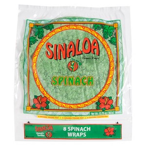 Sinaloa Spinach Hawaii Wraps Tortillas - 12.75oz/8ct - 1 of 1