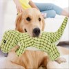 Cesicia 1 Random Color Dog Chew Toy, Stuffed Dinosaur Dog Sounding Toy, Dog Training Toy, Orange/Green/Brown - 4 of 4