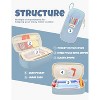 Paaaawaters Cute Pencil Case, Aesthetic Pen Pouch, Colored Large Pencil Bag with Zipper, Kawaii Stationery Storage and Organizer - 3 of 4