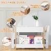 Kids Table and Chair Set, 4 In 1 Wooden Activity Table & 2 Chairs With Storage Drawer Detachable Tabletop for Toddlers Kids Drawing, Reading, Crafts - 3 of 4