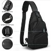 Casual Sling Backpack for Men Women, Hands-Free Crossbody Bag, Lightweight Chest Pack - 3 of 4