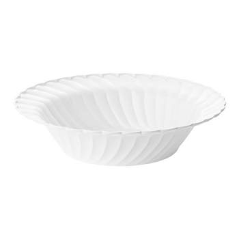 Smarty Had A Party White Flair Plastic Soup Bowls (12 oz.) (180 Bowls)