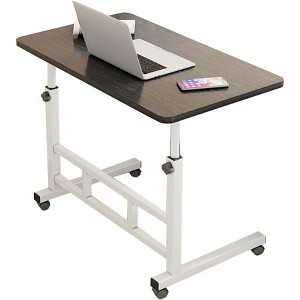 Portable Laptop Standing Desk,Adjustable Height,Portable Laptop  Mobile Stand Up Desk with Wheels for Home Office - 1 of 4