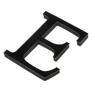 Unique Bargains Home Decoration Self-Adhesive 3D Acrylic Alphabet Mirror Wall Stickers Black - 1 of 3