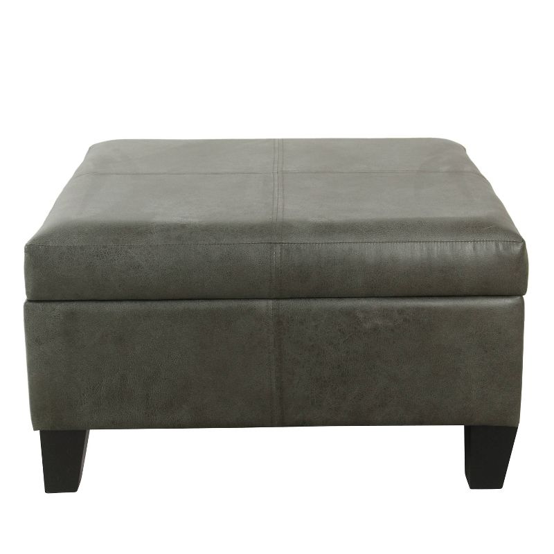 Luxury Large Square Storage Ottoman - HomePop, 3 of 11