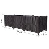 Mlmh & Kngwa 47"W Self-Watering Planter Box Raised Bed - 3 of 4
