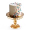 FUN LITTLE TOYS 3 Round Metal Cake Stand Set, Displaying Table for Birthday Party Cake Display Baby Shower Wedding Pastry Decor - 3 of 4