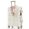 Luggage Set with USB Port & Cup Holder, Spinner Wheels for Travel, 3-Piece Set 20/24/28 Inch – Cuddlewood - 3 of 4
