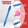 Unique Bargains 2BA Thread Aluminum Dart Shafts with Rubber Rings for Steel Tip 12 Pcs - 3 of 4