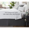 LISM 14 Inch Drop Microfiber Bed Skirts Hotel Quality Pleated Shrinkage and Fade Resistant - 2 of 4