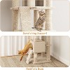 71 Inch Cat Tree Tower, Muti-Level Cat Condo with Sisal Scratching Posts and Padded Plush Perch, Cat Climbing Frame, Yellow - 3 of 4