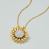 Ross-Simons 0.50 ct. t.w. Diamond Sunflower Pendant Necklace in 18kt Gold Over Sterling Size 20 - 4 of 4