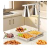 Coucheta Commercial Food Heat Lamp - 750W Stainless Steel Warmer with 2 Rapid-Heating Bulbs, Free-Standing Design for Kitchen & Restaurant Use - 3 of 4