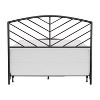 Hillsdale Furniture Queen Essex Metal Bed with Arched Chevron Spindle Design Gray Bronze - 2 of 4