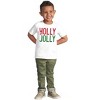Christmas Saying Holly Jolly Xmas Toddler Baby Graphic T Shirt Brisco Brands - 3 of 4
