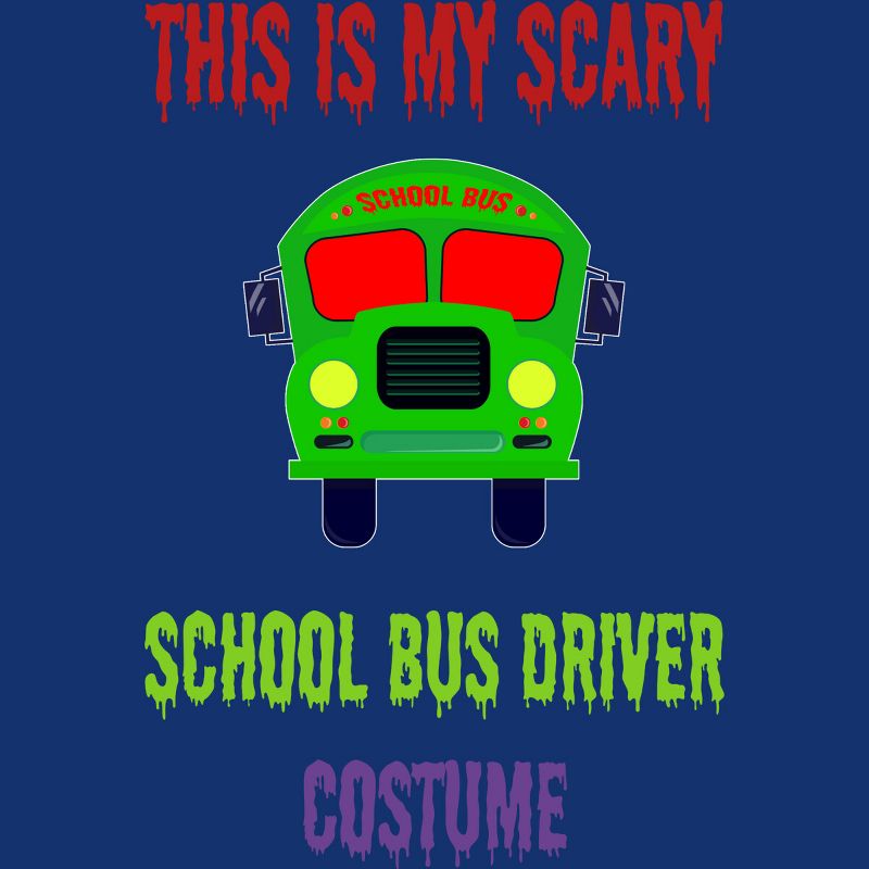 Women's Design By Humans Halloween School Bus Driver Costume By TeeShirtMadness Racerback Tank Top, 2 of 4