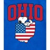 Boys' - Peanuts - Snoopy Ohio USA Flag Short Sleeve Graphic T-Shirt - 2 of 4