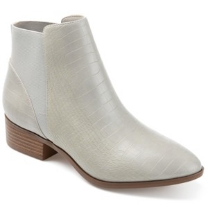 Journee Collection Women's Cerise Pull On Stacked Heel Booties - 1 of 4