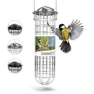 Wildtier Herz 12" Metal Bird Feeding Station for Fat Balls - 1 of 4