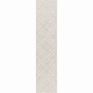 Hauteloom Fyffe Embossed Beige Wool Area Rug - 1 of 4