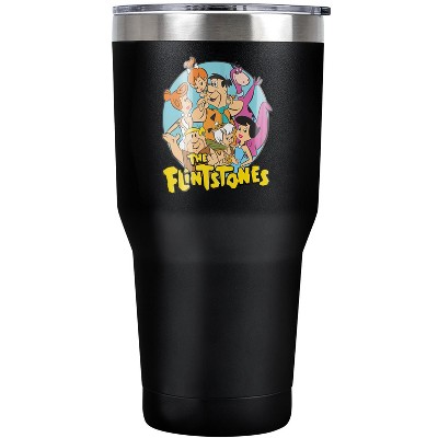 The Flintstones Logo Steel Tumbler 30oz Coffee Travel Mug