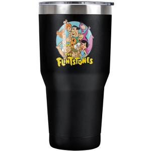 The Flintstones Logo Steel Tumbler 30oz Coffee Travel Mug - 1 of 4