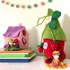 Slickblue Hand-Felted Tiny Dream House with Flower Fairy – 11-Inch Tall Storage for Fairies and Treasure - 3 of 3