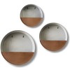 Modern Home Round Living Wall Mounted Galvanized Steel/Zinc Succulent/Herb Planter - 2 of 4